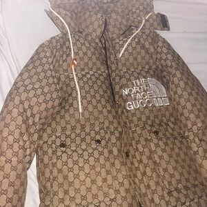 The North Face x Gucci Orange and Brown Jacket